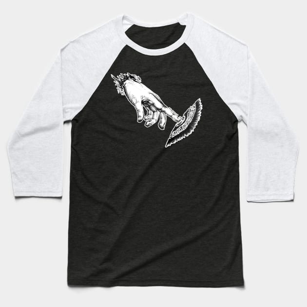 Black and Poisonous Baseball T-Shirt by Shahdar